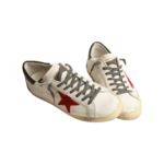 Golden Goose Super-Star with red suede star and green leather heel tab(Men's) - Image 2