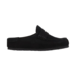 Birkenstock Naples suede loafer-style mules – Black
