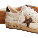 Golden Goose Ball Star with leopard print pony skin star and black heel tab(Women's) - Image 4