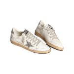 Golden Goose Ball Star in nappa with white star and glitter heel tab(Women's) - Image 2