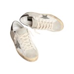 Golden Goose Super-Star with silver star and brown glitter heel tab(Women's) - Image 3