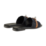 Hermès Giulia sandal 'Bleu Brut / Naturel' - Image 4