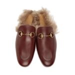Gucci Burgundy Princetown Loafers - Image 6
