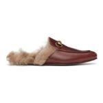 Gucci Burgundy Princetown Loafers - Image 2