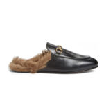 Gucci Princetown Genuine Shearling Loafer Mule - Black - Image 5