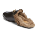 Gucci Princetown Genuine Shearling Loafer Mule - Black - Image 3