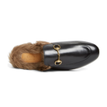 Gucci Princetown Genuine Shearling Loafer Mule - Black - Image 2
