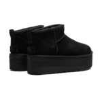 UGG Classic Ultra Mini Platform Black- Chestnut - Image 4