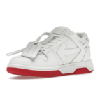 OFF-WHITE Out Of Office “OOO” Low Tops For Walking White White Red SS22 - Image 3