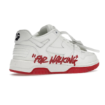 OFF-WHITE Out Of Office “OOO” Low Tops For Walking White White Red SS22 - Image 2