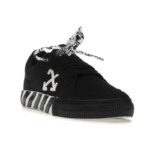 OFF-WHITE Vulc Low Canvas – Black White - Image 3