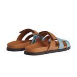 Hermes Chypre Sandal Bicolor/Denim - Image 3