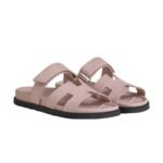Hermes Chypre Sandal – Pink Suede - Image 2