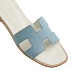 Hermes Oran Sandal Bleu/Clair - Image 4