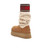 UGG Classic Sweater Letter Boot – Chestnut - Image 5