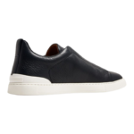 Zegna Navy Blue Deerskin Triple Stitch - Image 3