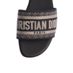 Dway Slide Deep Blue Embroidered Cotton - Image 2
