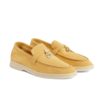 Loro piana yellow Summer charm walk suede loafers - Image 3