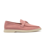 LORO PIANA
Summer Walk Pink Suede Slippers