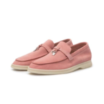 LORO PIANA
Summer Walk Pink Suede Slippers - Image 2