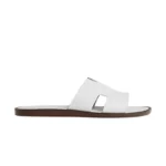 Hermes Izmir Sandal Blanc Smooth Calfskin Leather