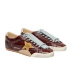 Golden Goose True-Star in burgundy naplak with suede star - Image 2