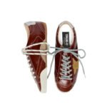 Golden Goose True-Star in burgundy naplak with suede star - Image 3
