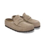 Birkenstock Naples Wrapped Suede Leather Taupe - Image 2