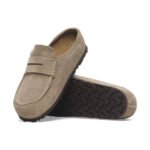 Birkenstock Naples Wrapped Suede Leather Taupe - Image 3