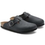 Birkenstock Boston Natural Leather Oiled Black - Image 2
