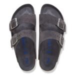 Birkenstock Arizona Soft Footbed Suede Leather Charcoal Tonal - Image 2