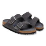 Birkenstock Arizona Soft Footbed Suede Leather Charcoal Tonal - Image 4