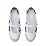 LV Sneakerina Mary Jane White with Brown Monogram Logo - Image 3